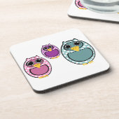 Eule Getränkeuntersetzer (Linke Seite)