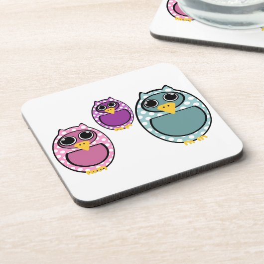 Eule Getränkeuntersetzer (Linke Seite)