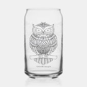 Eule - Glas Dose (Links)