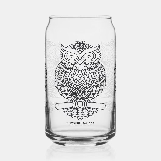 Eule - Glasdose Dosenglas (Links)