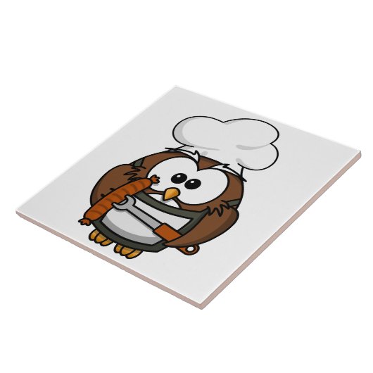 Eule GRILLEN Fliese (Seite)