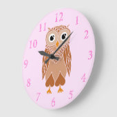 Eule Große Wanduhr (Winkel)