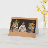 Eule-Gruppe Karte (Gelbe Blume)