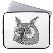 Eule HauptZendoodle Laptopschutzhülle (Vorderseite)