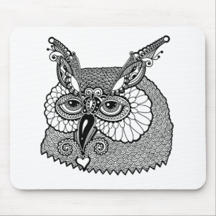 Eule HauptZendoodle Mousepad