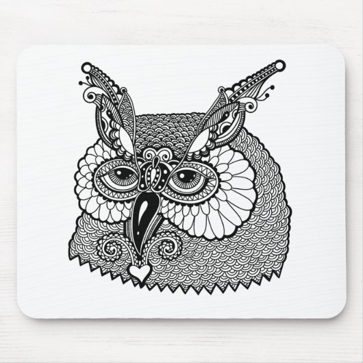 Eule HauptZendoodle Mousepad (Vorne)