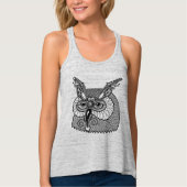 Eule HauptZendoodle Tank Top (Vorderseite)