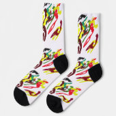 Eule Herbst Freude Socken (Linkes Detail)