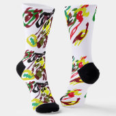 Eule Herbst Freude Socken (Gewinkelt)