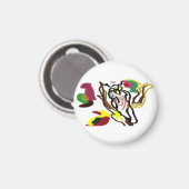 Eule Herbstöl Magnet (Vorderseite/Rückseite)