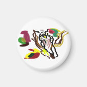 Eule Herbstöl Magnet (Vorne)