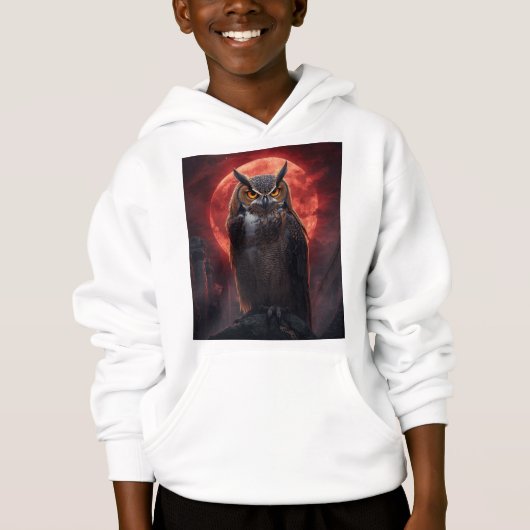 Eule Hoodie (Vorderseite)