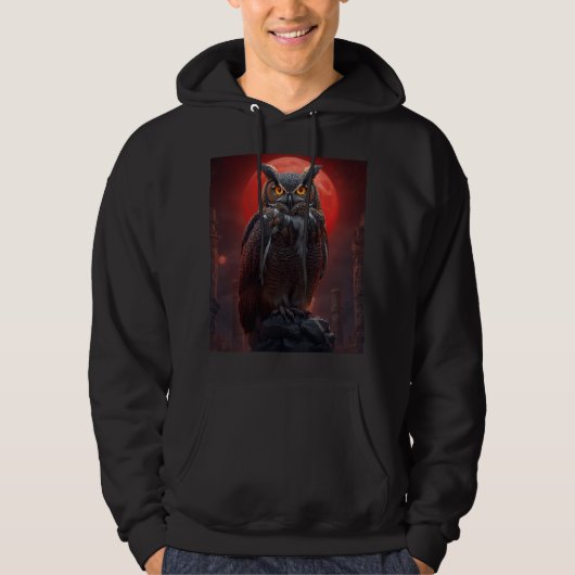 Eule Hoodie (Vorderseite)