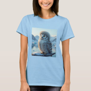 Eule im arktischen T - Shirt