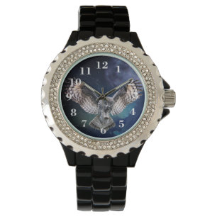 Eule im Flug Armbanduhr