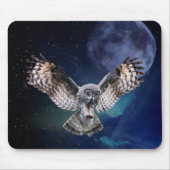 Eule im Flug Mousepad (Vorne)