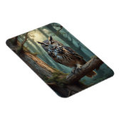 Eule im Magenwald Magnet (Rechte Seite)