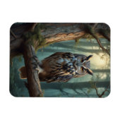 Eule im Magenwald Magnet (Horizontal)