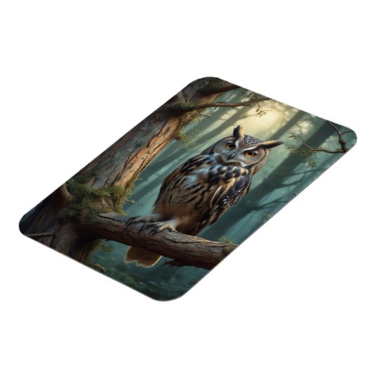 Eule im Magenwald Magnet (Linke Seite)