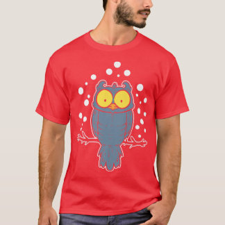 Eule im Schneeschuh T-Shirt