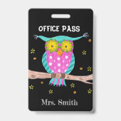 Eule im Studentenpass Abzeichen Ausweis (Vorderseite)