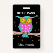 Eule im Studentenpass Abzeichen Ausweis (Vorderseite)