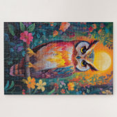 Eule im Wald Puzzle (Horizontal)