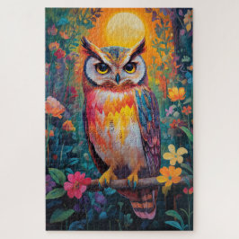 Eule im Wald Puzzle
