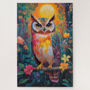 Eule im Wald Puzzle