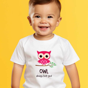 Eule immer Liebe drucken Modernes White Baby Tshir T-shirt