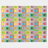 Eule immer Liebe Fleecedecke (Vorderseite (Horizontal))