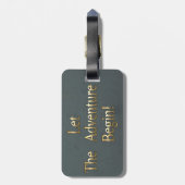 Eule immer Liebe Gepäckanhänger (Rückseite vertikal)