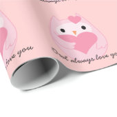Eule immer Liebe Geschenkpapier (Rolleneckpunkt)