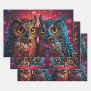 Eule immer Liebe Geschenkpapier Set