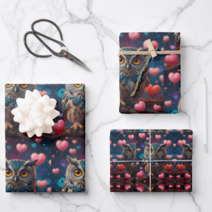 Eule immer Liebe Geschenkpapier Set