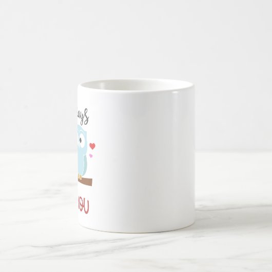 Eule immer Liebe Kaffeetasse (Mittel)