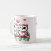 Eule immer Liebe Kaffeetasse (Vorderseite Links)