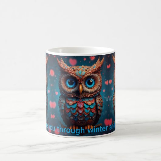 Eule immer Liebe Kaffeetasse (Mittel)
