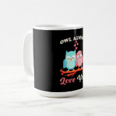 Eule immer Liebe Kaffeetasse (Vorderseite Links)
