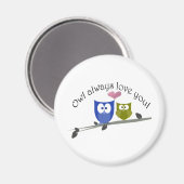 Eule immer Liebe! Magnet (Vorderseite/Rückseite)