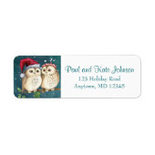 Eule immer Liebe Niedlich Weihnachten Rücksendeadr (Vorne)