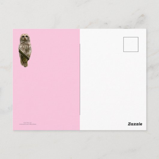 Eule immer Liebe Postkarte (Rückseite)