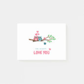 Eule immer Liebe Sie Post-it Klebezettel (Vorderseite)