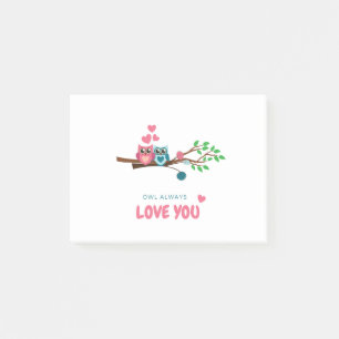Eule immer Liebe Sie Post-it Klebezettel