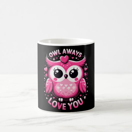 Eule immer Liebe Sie - Valentinstag Kaffeetasse (Mittel)