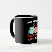 Eule immer Liebe Tasse (Vorderseite Links)