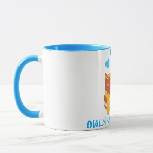 Eule immer Liebe Tasse (Links)