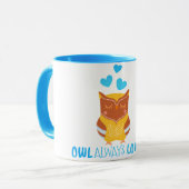 Eule immer Liebe Tasse (Vorderseite Links)
