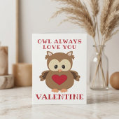 Eule immer Liebe, Valentine Feiertagskarte