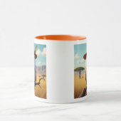 Eule in afrikanischer Tasse (Zentrum)